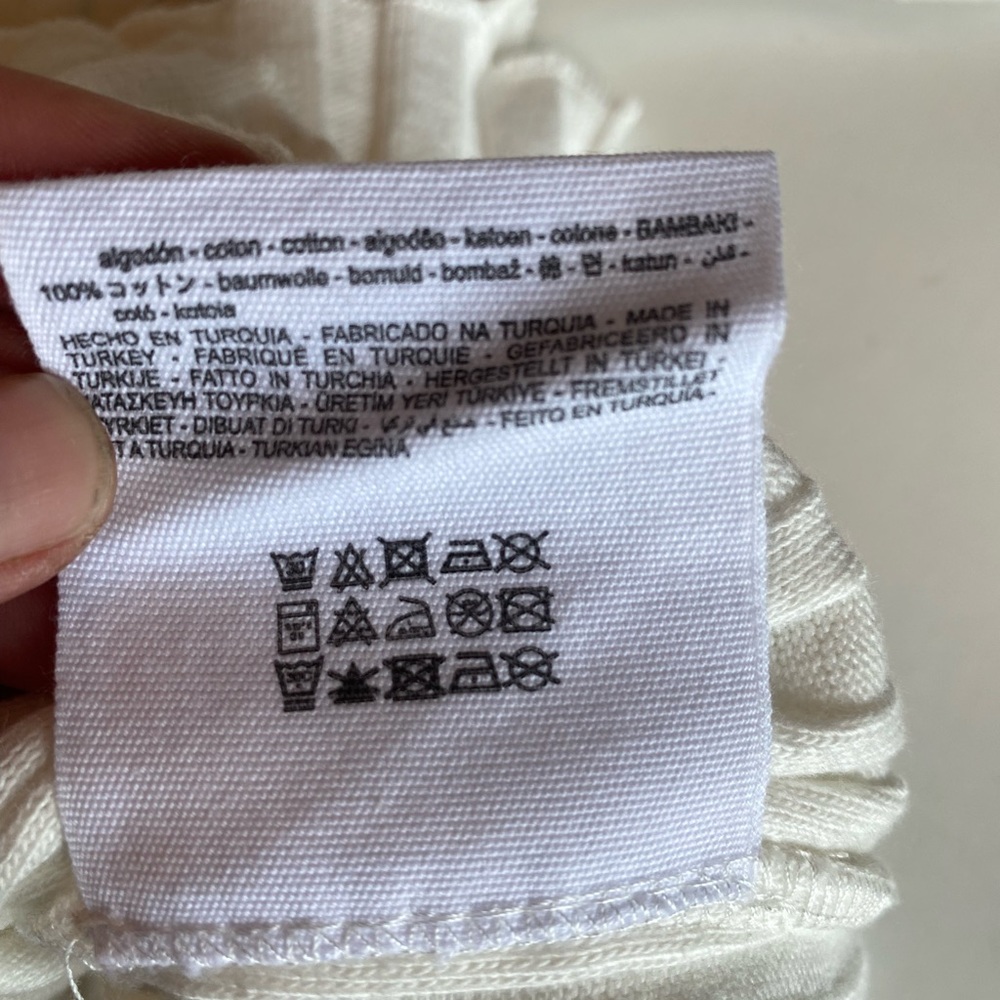 Zara Ivory Ribbed Crop Tank Top - Picture 9 of 13